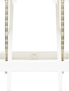 vidaXL składany stolik ogrodowy, biały, 45x43x50 cm, plastikowy (48808) 2