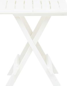 vidaXL składany stolik ogrodowy, biały, 45x43x50 cm, plastikowy (48808) 3