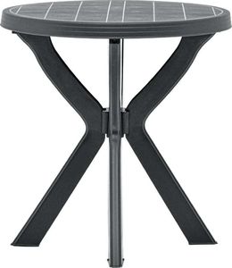 vidaXL stolik bistro, antracytowy, 70 cm, plastikowy (48798) 1