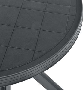 vidaXL stolik bistro, antracytowy, 70 cm, plastikowy (48798) 4