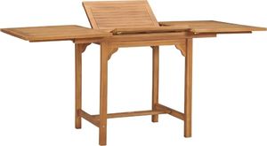 vidaXL rozkładany stół ogrodowy, 110-160 x80x75cm, lite drewno tekowe (47420) 1