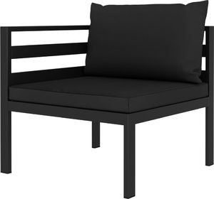 vidaXL 8 częściowy zestaw wypoczynkowy, poduszki, aluminium, antracyt (49234) 2