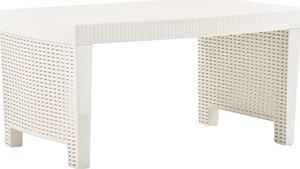 vidaXL 3 częściowy zestaw mebli do ogrodu, plastik, biały (48823) 6