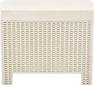 vidaXL 3 częściowy zestaw mebli do ogrodu, plastik, biały (48823) 8