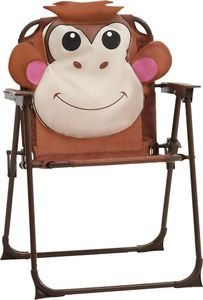 vidaXL 3 częściowy dziecięcy zestaw mebli do ogrodu, z parasolem, brązowy (48099) 5