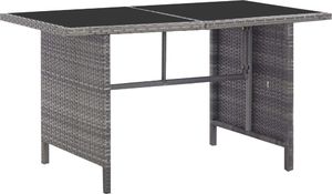 vidaXL 5 częściowy zestaw mebli ogrodowych z poduszkami, rattan PE, szary (46115) 2