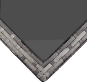 vidaXL 5 częściowy zestaw mebli ogrodowych z poduszkami, rattan PE, szary (46115) 5