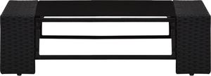 vidaXL 10 częściowy zestaw wypoczynkowy do ogrodu, rattan PE, czarny (3054583) 3