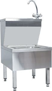 Zlewozmywak vidaXL Umywalka gospodarcza z kranem, wolnostojąca, stal nierdzewna (51116) 2