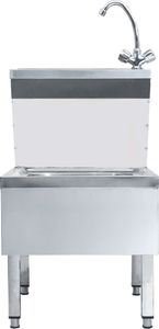 Zlewozmywak vidaXL Umywalka gospodarcza z kranem, wolnostojąca, stal nierdzewna (51116) 3