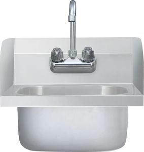 Zlewozmywak vidaXL Umywalka gospodarcza z kranem, stal nierdzewna (51115) 3