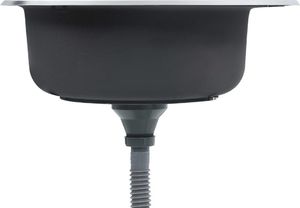 Zlewozmywak vidaXL  kuchenny z sitkiem i syfonem, stal nierdzewna 4