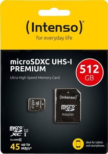 Karta Intenso Premium MicroSDXC 512 GB Class 10 UHS-I/U1  (3423493) 4
