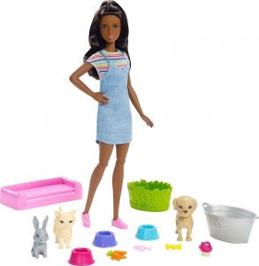 Lalka Barbie Mattel - Kąpiel zwierzątek (FXH12) 1