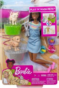 Lalka Barbie Mattel - Kąpiel zwierzątek (FXH12) 4