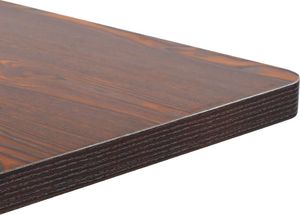 vidaXL Stolik bistro, ciemnobrązowy, 50x50 cm, MDF 3