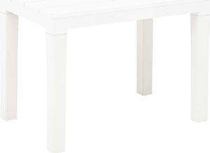 vidaXL ławki ogrodowe, 2 sztuki, białe, plastikowe (48780) 2