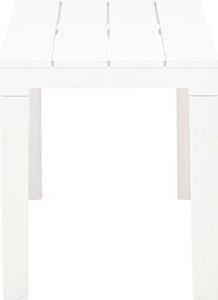 vidaXL ławki ogrodowe, 2 sztuki, białe, plastikowe (48780) 4