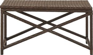 vidaXL ławka ogrodowa, 80 cm, polirattanowa, brązowa (46209) 2