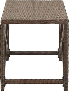 vidaXL ławka ogrodowa, 80 cm, polirattanowa, brązowa (46209) 3