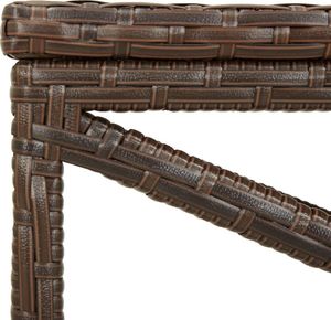vidaXL ławka ogrodowa, 80 cm, polirattanowa, brązowa (46209) 5