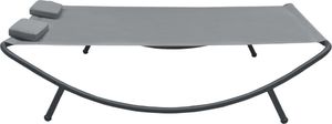vidaXL leżanka ogrodowa, tkanina, antracytowa (48076) 3