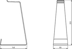 Hagor Stojak na słuchawki czarny (7779) 2