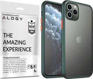 Alogy Etui Alogy matowe Bumper case do Apple iPhone 11 Pro Max zielone + Szkło Alogy uniwersalny 2