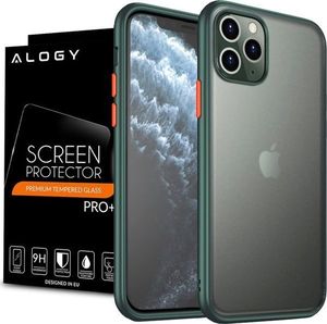 Alogy Etui Alogy matowe Bumper case do Apple iPhone 11 Pro Max zielone + Szkło Alogy uniwersalny 8