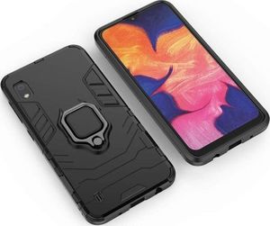 Alogy Etui Alogy Stand Ring Armor do Samsung Galaxy A10 czarne + Szkło Alogy uniwersalny 3