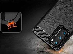 Alogy Etui Alogy Rugged Armor do Huawei P40 czarne + Szkło Alogy uniwersalny 3