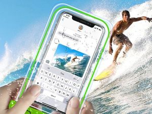 Alogy Etui wodoodporne Alogy wodoszczelne uniwersalne IPX8 do 6.5 Zielone uniwersalny 2