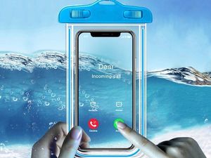 Alogy Etui wodoodporne Alogy wodoszczelne uniwersalne IPX8 do 6.5 Niebieskie uniwersalny 3