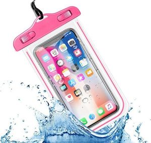 Alogy Etui wodoodporne Alogy wodoszczelne uniwersalne IPX8 do 6.5 Różowe uniwersalny 2
