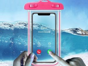 Alogy Etui wodoodporne Alogy wodoszczelne uniwersalne IPX8 do 6.5 Różowe uniwersalny 3