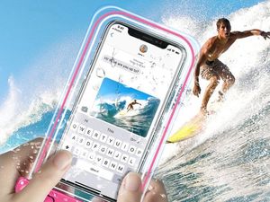 Alogy Etui wodoodporne Alogy wodoszczelne uniwersalne IPX8 do 6.5 Różowe uniwersalny 4