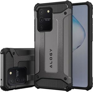 Alogy Etui Alogy Hard Armor do Samsung Galaxy S10 Lite szare + Szkło 3mk uniwersalny 2