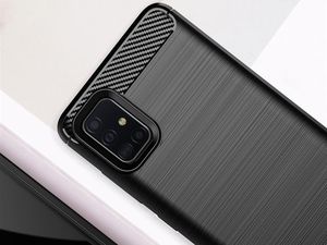 Alogy Etui Alogy Rugged Armor do Samsung Galaxy A71 czarne + Szkło Alogy Full uniwersalny 3