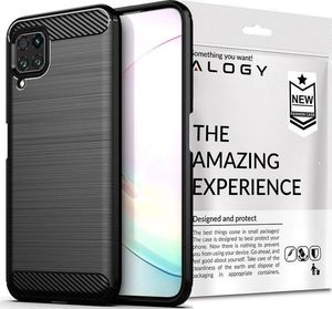 Alogy Etui Alogy Rugged Armor do Huawei P40 Lite czarne + Szkło Alogy uniwersalny 3