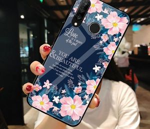 Alogy Etui Alogy Glass Armor Case do Huawei P30 Lite Kwiaty + Szkło uniwersalny 2