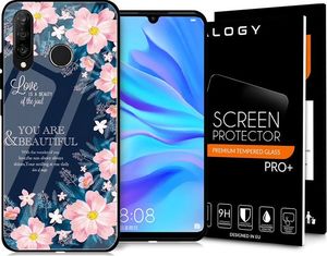 Alogy Etui Alogy Glass Armor Case do Huawei P30 Lite Kwiaty + Szkło uniwersalny 8