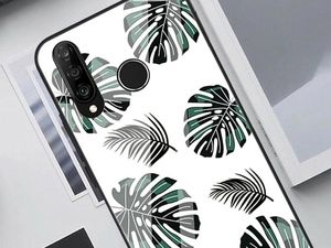Alogy Etui Alogy Glass Armor Case do Huawei P30 Lite Liście + Szkło uniwersalny 5