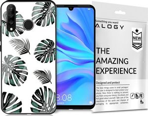 Alogy Etui Alogy Glass Armor Case do Huawei P30 Lite Liście + Szkło uniwersalny 8