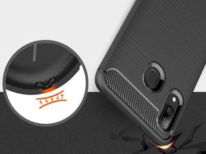 Alogy Etui Alogy Rugged Armor do Samsung Galaxy A40 czarne + Szkło 3mk FG uniwersalny 5