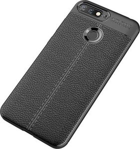 Alogy Etui pancerne Alogy leather Huawei Y6 Prime 2018 czarne +Szkło uniwersalny 2