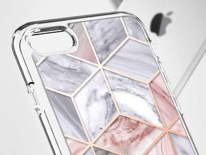 Spigen Etui Spigen Ciel do Apple iPhone 7/8/SE 2020 Cecile Pink Marble + Szkło Alogy uniwersalny 2