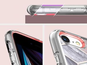 Spigen Etui Spigen Ciel do Apple iPhone 7/8/SE 2020 Cecile Pink Marble + Szkło Alogy uniwersalny 3
