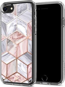 Spigen Etui Spigen Ciel do Apple iPhone 7/8/SE 2020 Cecile Pink Marble + Szkło Alogy uniwersalny 7