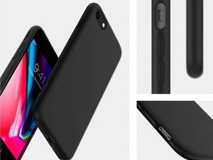 Spigen Etui Spigen Liquid Crystal do Apple iPhone 7/8/SE 2020 Matte Black + Szkło Alogy uniwersalny 5