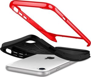 Spigen Etui Spigen Neo Hybrid Herringbone do Apple iPhone 7/8/SE 2020 Dante Red + Szkło Alogy uniwersalny 3